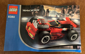 LEGO Power Racers ~ 8380 Red Maniac Racer Car ~ 99% Complete Incl Manual~Vintage
