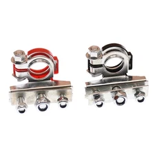 Negative Positive Copper Plate Cable Clamps Fast Connector for Battery Terminals