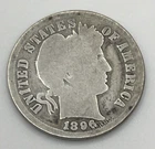 1896 Barber Dime – Historic U.S. Silver Coin – See Photos for Details
