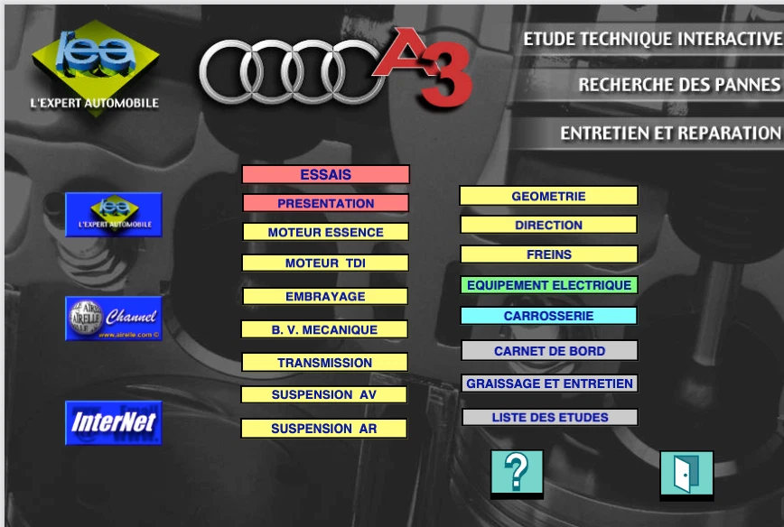 Manuel Atelier Audi A3 Phase 1 1996-2000 RTA Français Format CD PDF - Envoi 24H! - Photo 2/4