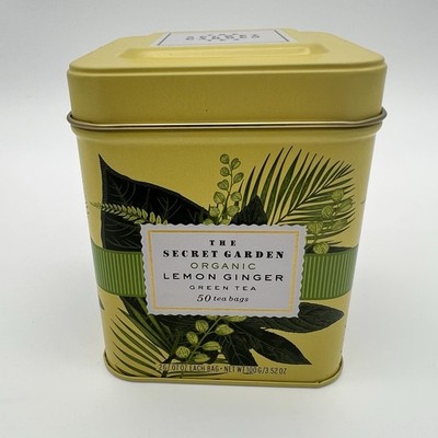 The Secret Garden Lemon Ginger Green Organic Tea 50 Teabags 3.52 Oz