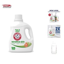 Sensitive Skin Free & Clear Liquid Laundry Detergent, 105 fl oz, 105 Loads 0.17 per gallon