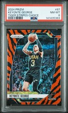2024 PANINI PRIZM TIGER STRIPES CHOICE #87 KEYONTE GEORGE PSA 8