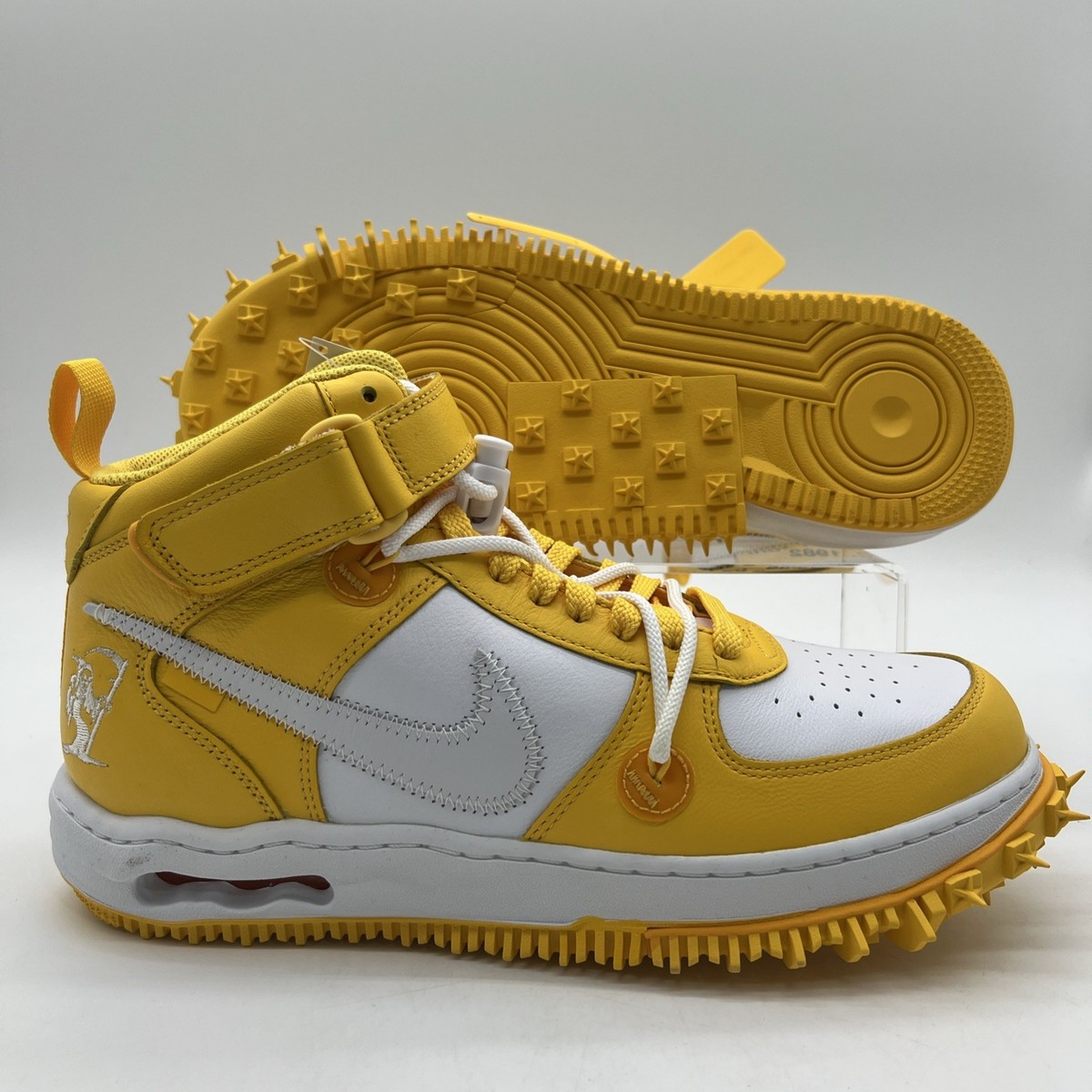 Size 8 - Off-White x Nike Air Force 1 SP Leather Mid Varsity Maize