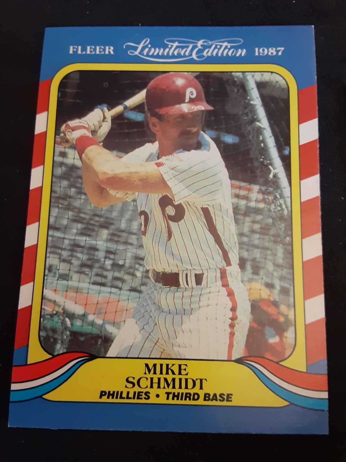1987 Fleer Limited Edition Baseball Superstars - Mike Schmidt #37