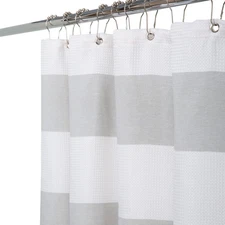 Elle Décor Jacquard Weave Shower Curtain in Grey Grey 70"x 72"