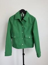 Women's JOIE Kelly Green Boxy Short/Crop Jacket Shacket Size XS