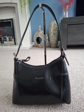 Borsa a tracolla vintage Alexander nera fine pelle nera borsetta