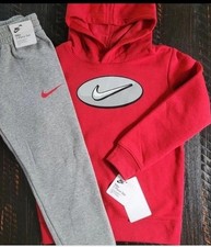 Nike Boys 7 Sweatshirt And Sweatpants Set Black Fleece
