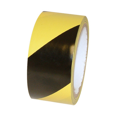 JVCC Hazard Warning Tape [6 mils thick] (HZ-8): 2 in. x 18 yds. (Black/Yellow st