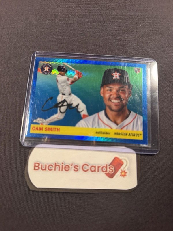 Topps Chrome 2025 Cam Smith Rookie #366 Houston Astros RC Blue