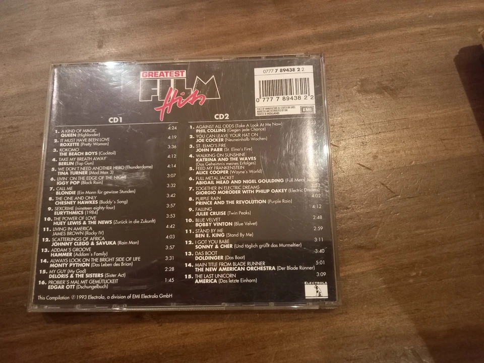 CD - Sampler - Prinz Greatest Film Hits - EMI - 2 CD-Set - Bild 2 von 2