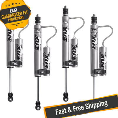 FOX 2.0 Front & Rear Shocks for 2007-2018 Jeep Wrangler JK w/ 1.5