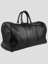 NEW KITON BLACK 100 LEATHER TRAVELBAG ONE SIZE KZ8