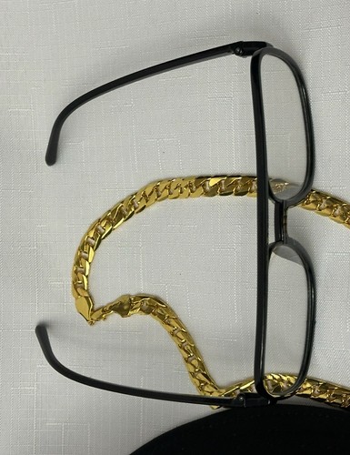 Run DMC Disfraz Sombrero Gafas Cadena Collar Halloween Retro Años 80 90 - Imagen 8 de 9