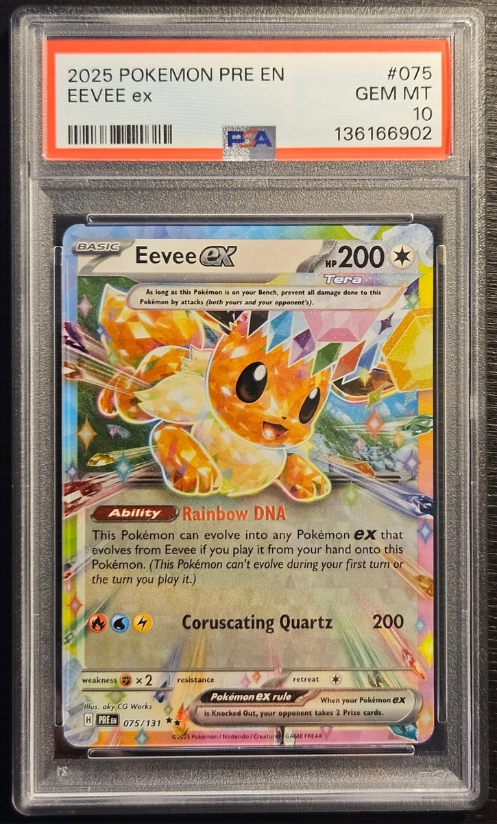 Eevee Pokémon TCG Professional Sports Authenticator (PSA) Grade 10