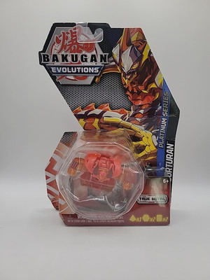 Bakugan Evolutions Platinum Series Pyrus Surturan True Metal 2022 Geogan Orange