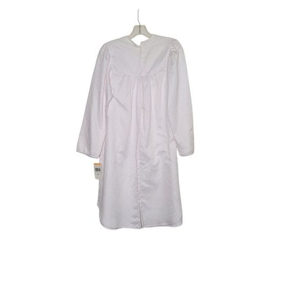 Miss Elaine Gown Size Small Pink Long Sleeve Open Back Touch The Inside New