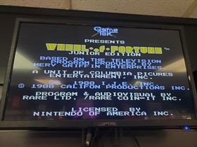 Wheel of Fortune Junior Edition Tested Authentic Nintendo NES 1989 Cart