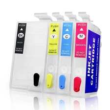 QUTHZZHY Sublimation Ink Cartridges - 50ml Black, 20ml Color - Compatible wit...