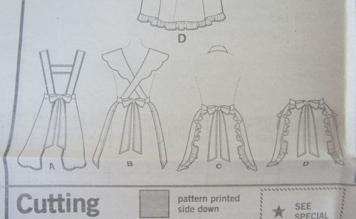 Sewing pattern, Simplicity 8571, Vintage style aprons, Uncut - Picture 6 of 6
