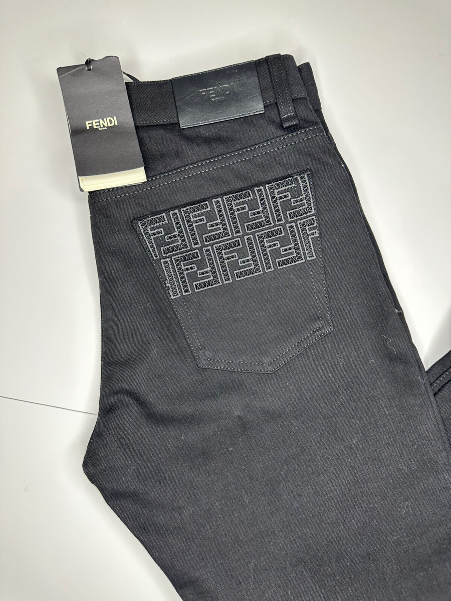 FENDI BLACK JEANS-SIZE-33/34 | eBay FENDI BLACK JEANS-SIZE-33/34 | eBay