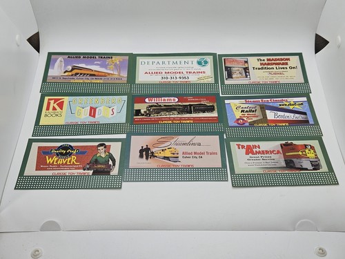 CLASSIC TOY TRAINS BILLBOARD SET Of 9 Williams Lionel - Picture 2 of 4