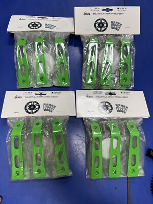 GTW Green Wheel Inserts For 14 Inch Tarantula Wheel Golf Cart 4x Sets