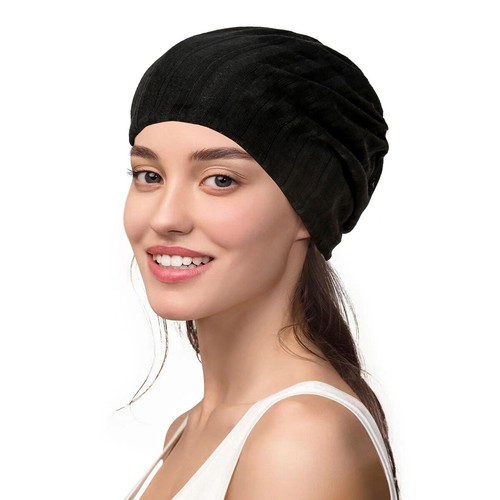 Muslim Women Baggy Cap Bonnet Hijab Hat Turban Islamic Beanies Head Wrap Chemo - Picture 19 of 29