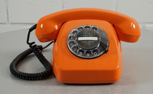 Post Siemens Wählscheibentelefon Telefon FeTAp 611-2a Orange Vintage Bj. 2.78 - Afbeelding 2 van 18