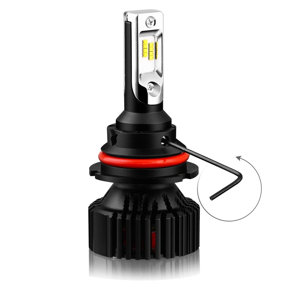 Светодиодные лампы для фар дальнего и ближнего света Alla Lighting 8000 лм 9004, белые - Изображение 3 из 4