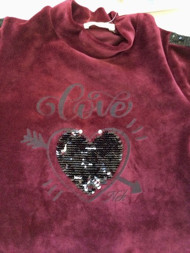 Neu mit Etikett NEK Kidswear Mädchen Kleid Samt burgunderrot Langarmkleid europäische Größe 3T - Bild 9 von 9