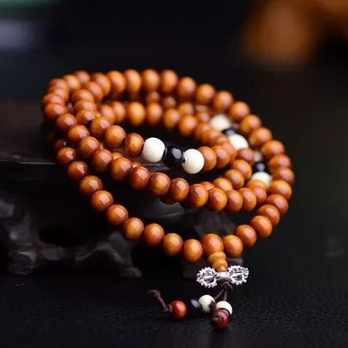 Tibetan 108 Mala Prayer Beads Sandalwood Buddhist Bracelet Necklace Meditation - Picture 26 of 32
