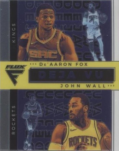 De'Aaron Fox 2020-21 Panini Flux Gold Pulsar Prizm SSP NRMT+ Spurs