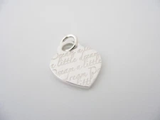 Tiffany & Co Heart Charm Dream a Little Pendant 4 Silver Necklace Bracelet Gift