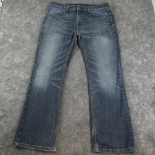 Levis Jeans Men 36x32 Blue 527 Bootcut American Preppy Med Wash Cotton Denim