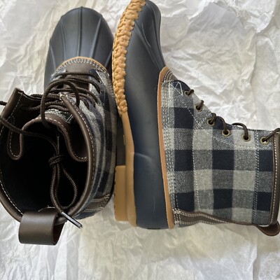 G.H. Bass & Co Mens Size 10M Buffalo Plaid Duck Boots Mallard F16 Blue Check G.H. Bass & Co Mens Size 10M Buffalo Plaid | Mercari main image 4