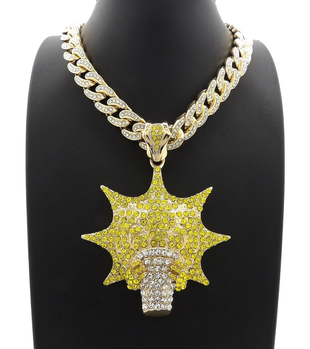 NEW ICE BLING GLO GANG PENDANT & 20