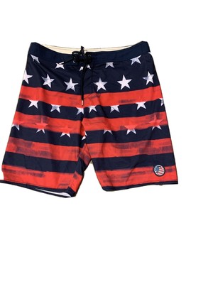 4th of july men's swim trunks