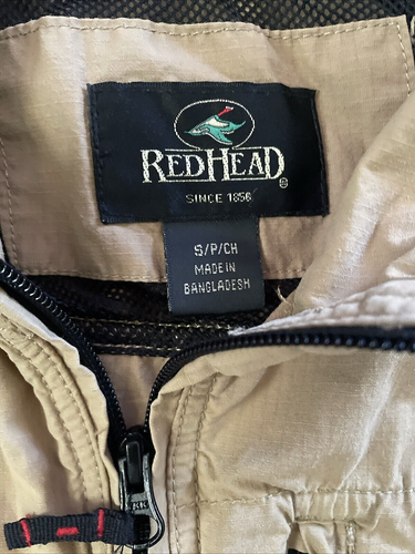 ๐ฅ RedHead Woman's Beige Lightweight Full Zip Utility Outdoor Vest Size S/P/CH - Picture 3 of 6