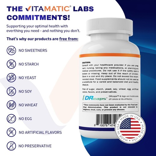 Vitamatic Bacillus Subtilis 10 Billion per DR Capsule - 60 Count - Picture 5 of 5