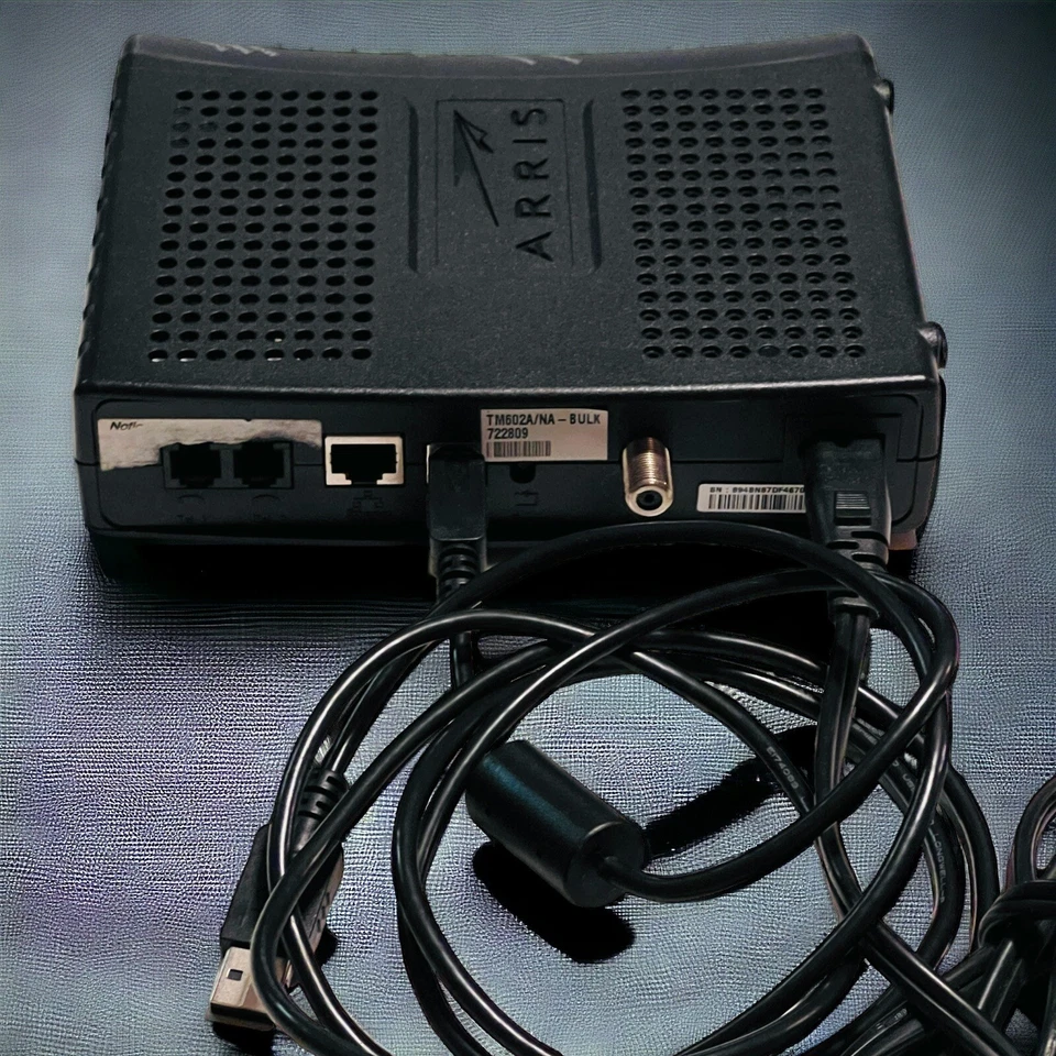 ARRIS Touchstone Telephone Cable Modem TM6012A/110 P/N: TM02AE1G6 - Image 4 of 4
