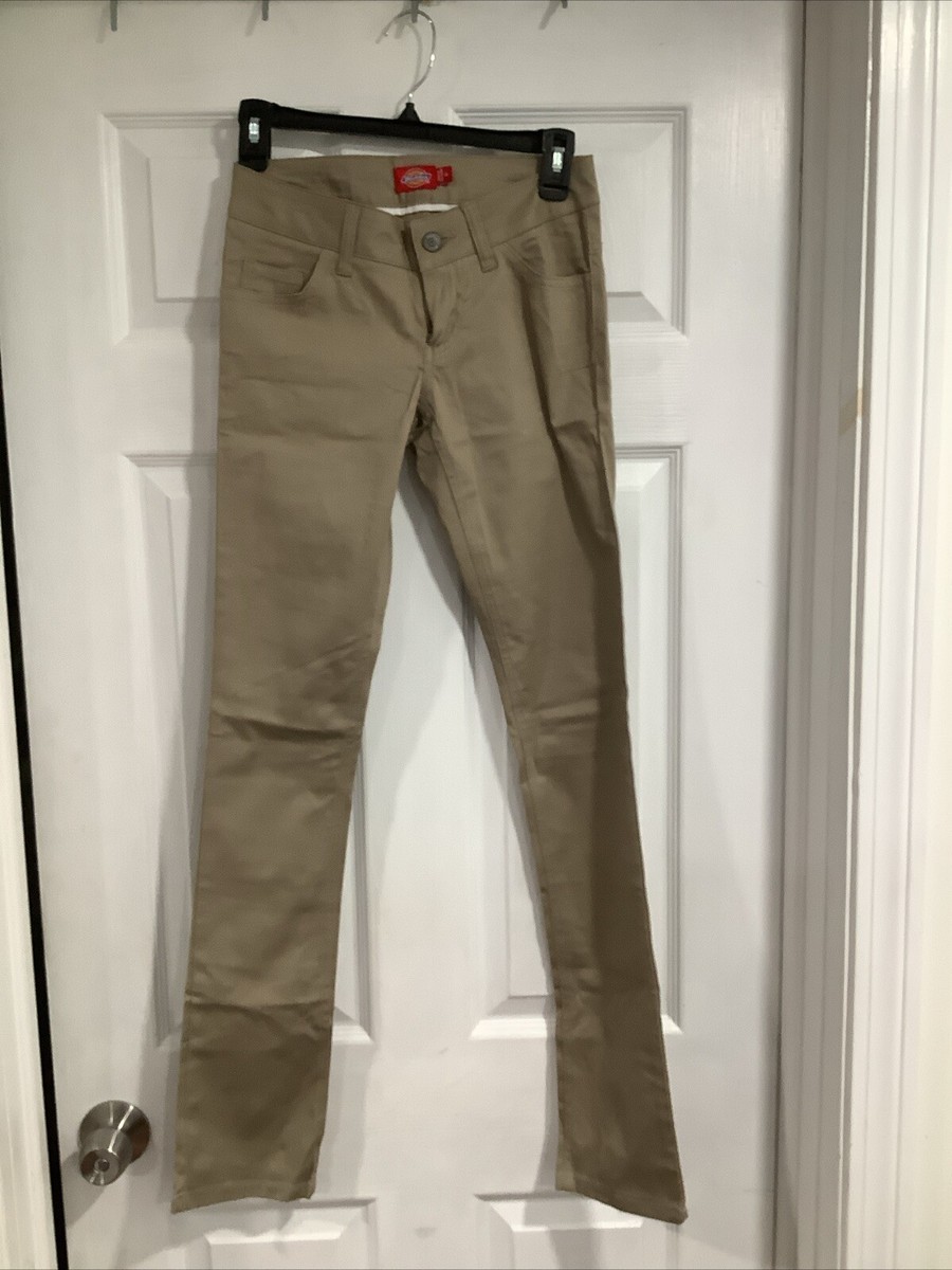 Dickies Junior Skinny Classic Pocket Khaki Size