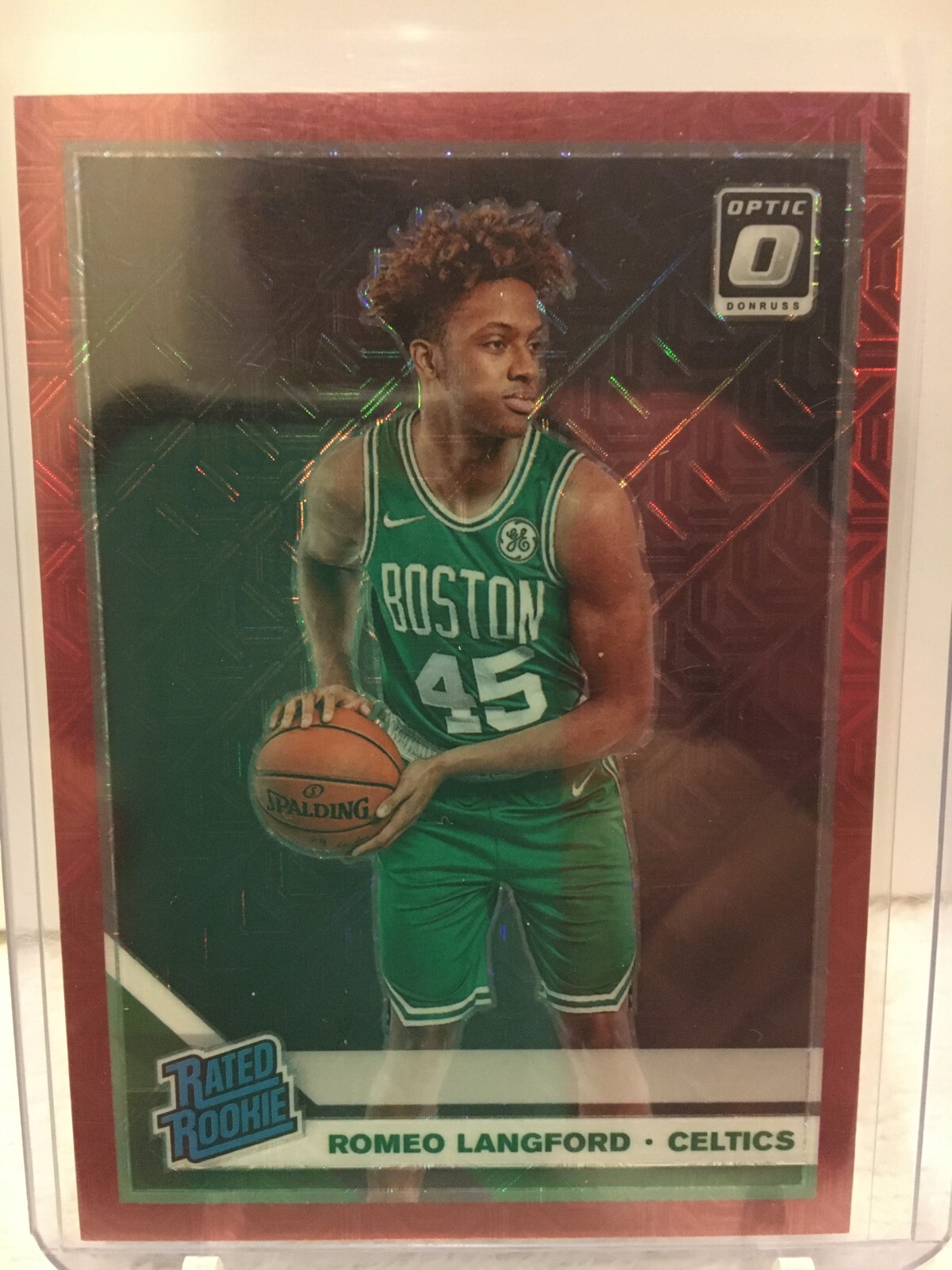 2019-20 Panini Romeo Langford Optic Rated RC Rookie #182 Choice Red 86/88