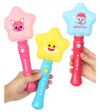 Pink fong Baby Shark Bebefinn Starlight Stick LED Genuine