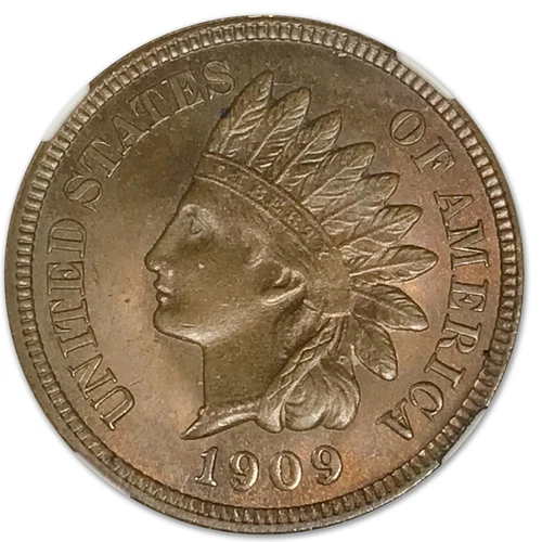 1909 Indian Head Cent MS-65 BN NGC - Still Some Underlying Fire