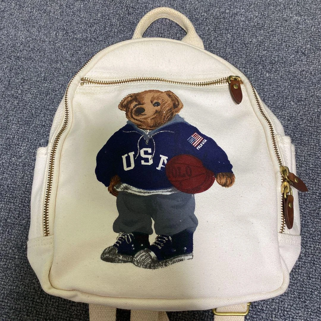 Polo Ralph Lauren Women's Canvas Polo Bear Mini Tote