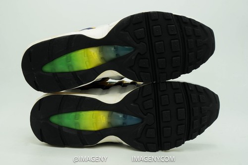 NIKE AIR MAX 95 NUEVO TALLA 12 COPA DEL MUNDO DE BRASIL BLANCO CLÁSICO VERDE 609048 132 - Imagen 6 de 7