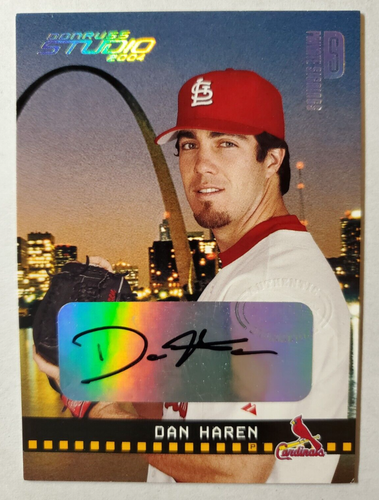 2004 Donruss Studio Private Signings Dan Haren #179 Auto Autograph /100