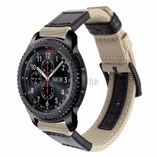 Fashion Nylon Leather Canvas Watch Strap Band Replacement Bracelet 18 20 22 24mm - Picture 31 of 34